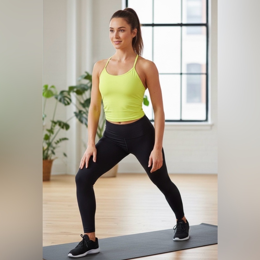 Lululemon Athletica tops Bras y underwear green yellow size